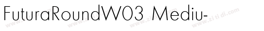 FuturaRoundW03 Mediu字体转换 FuturaRoundW03 Mediu字体转换